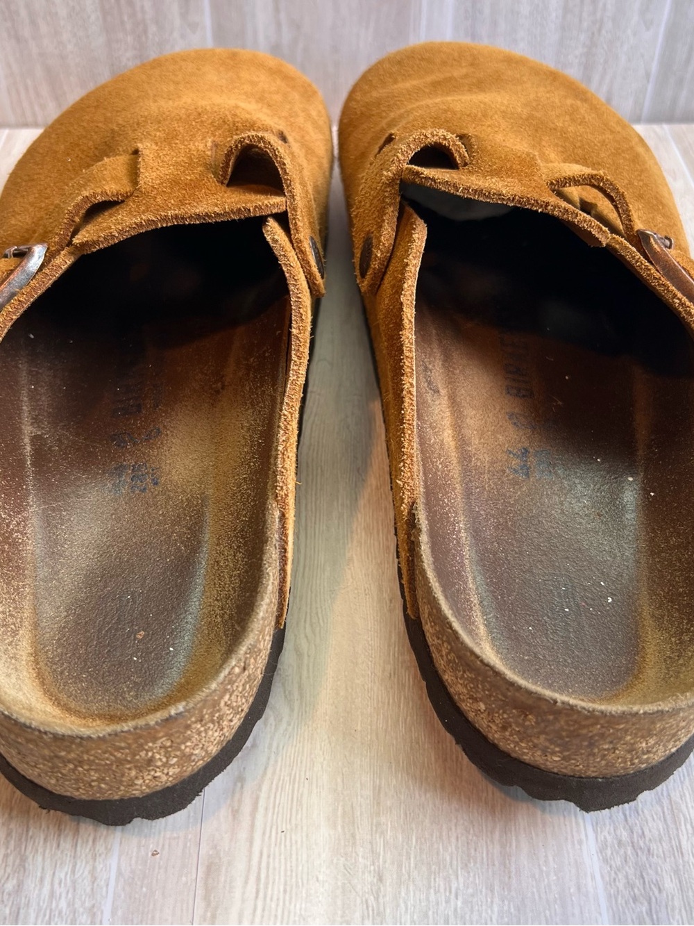 Birkenstock Women's Suede Slip-On Clog in Cognac - Picture 7 of 14